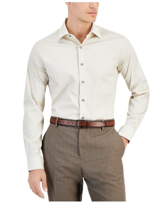 Alfani slim fit dress shirt hotsell