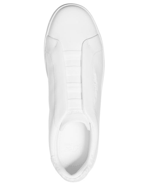 Michael Kors White Keating Slip-on Leather Sneaker for men