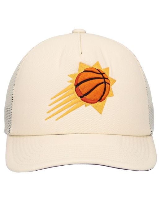 Mitchell & Ness Natural Phoenix Suns Trucker Adjustable Hat for men