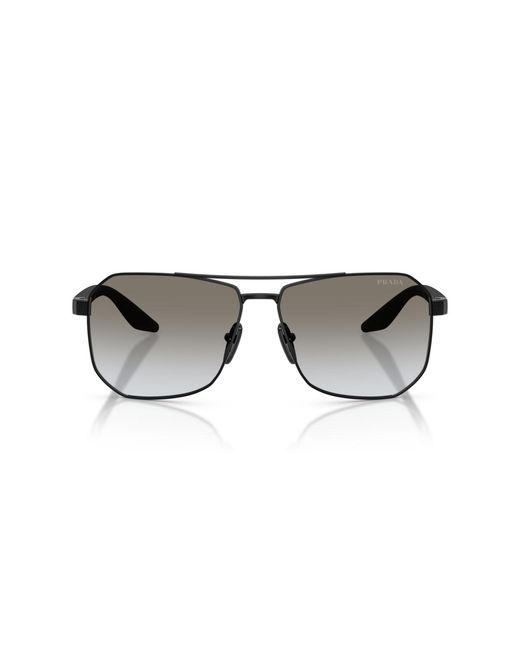 Prada Linea Rossa Black Large Sunglasses for men