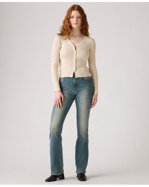 Levi's Women's Blue 726 High Rise Slim Fit Flare Jeans