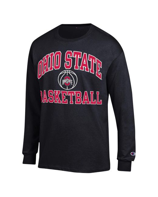Champion Ohio State Buckeyes Basketball Icon Long Sleeve Tshirt in