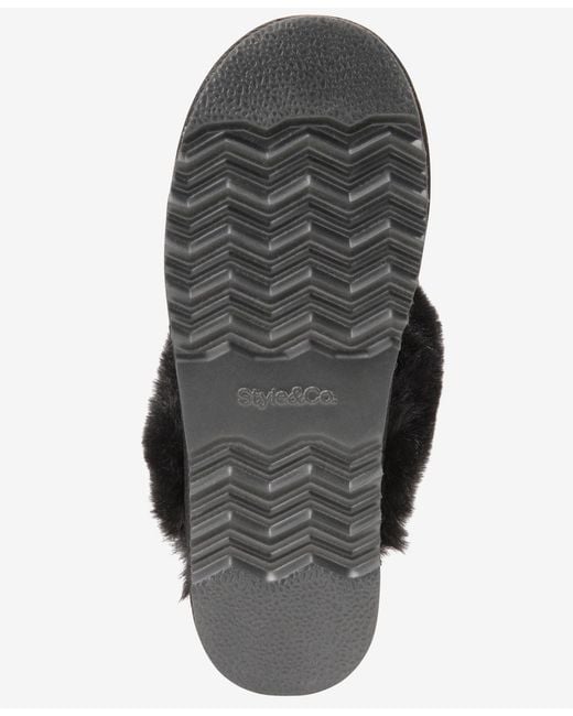 Style & Co. Black Rayaa Slippers