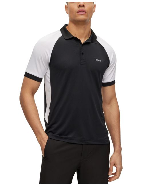 BOSS by HUGO BOSS Performance Slim-fit Shirt in Black for Men | Lyst