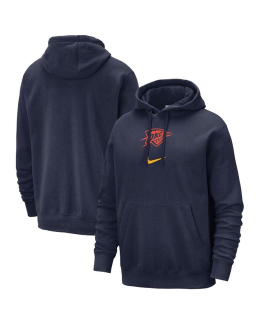 Nike Blue Oklahoma City Thunder 2023/24 City Edition Essential Club Pullover Hoodie for men