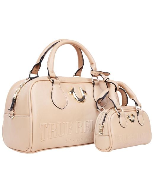 True Religion Natural Logo Satchel