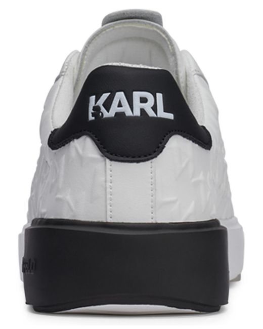 Karl Lagerfeld Metallic Side Embossed Logo Sneakers for men