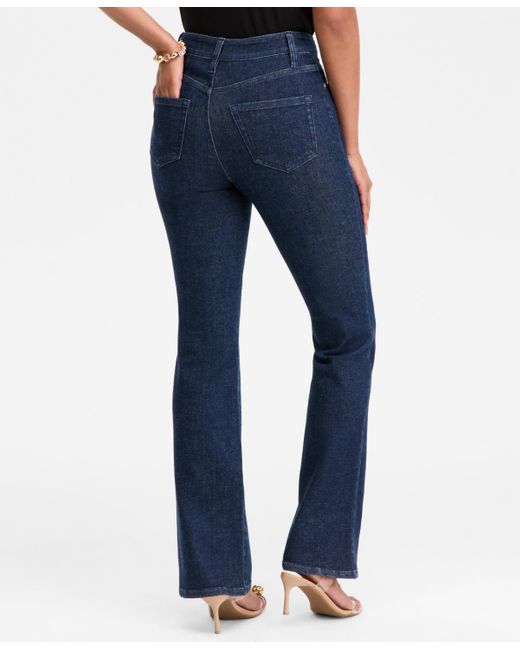 INC International Concepts Blue High-rise Bootcut Jeans