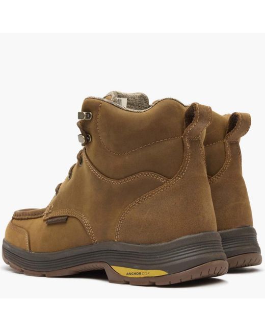 Georgia Boot Brown Athens Superlyte Moc-toe Waterproof Work Boot for men