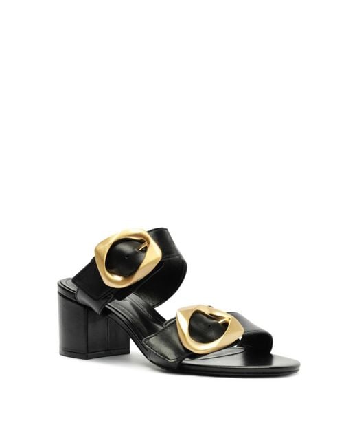 SCHUTZ SHOES White Olga Round Toe Dress Sandals