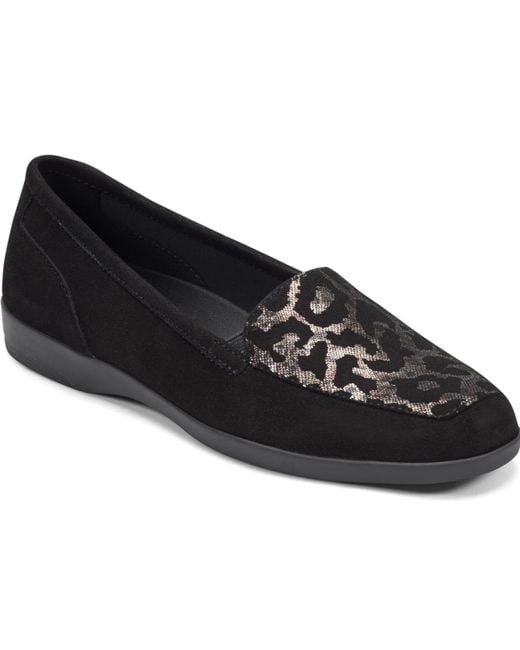 Easy Spirit Black Devitt Slip-on Loafer Flats