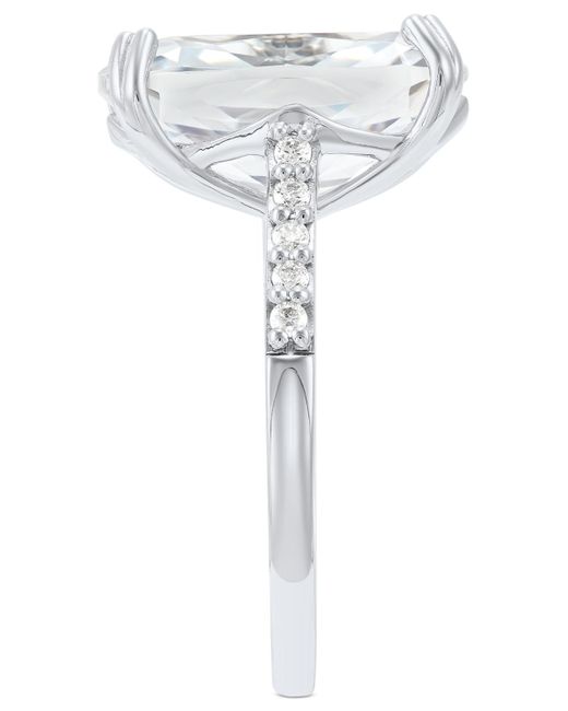 Arabella Metallic Cubic Zirconia Oval Ring