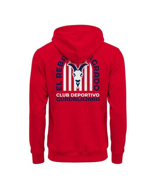 1863fc Red Chivas True Glory Fleece Hoodie for men