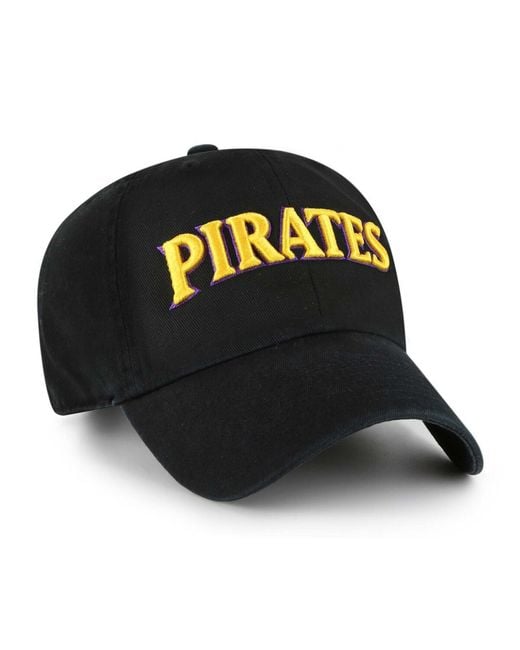 '47 Black Ecu Pirates Clean Up Adjustable Hat for men