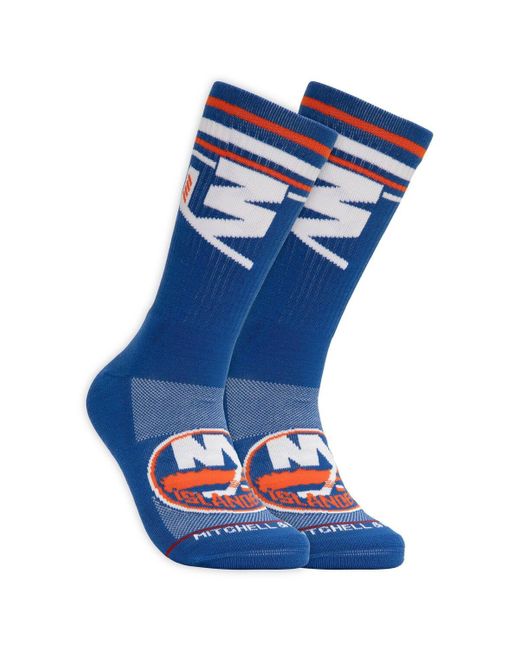 Mitchell & Ness New York Islanders Power Play Crew Socks in Blue for ...