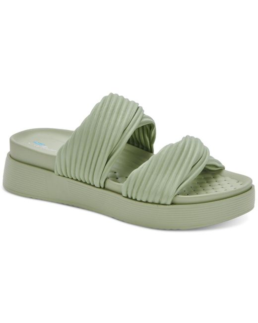 Aqua College Green Clarissa Waterproof Slide Sandals, Created For Macy's