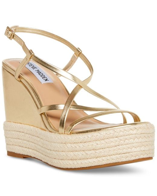 Steve Madden Whitlee Strappy Espadrille Platform Wedge Sandals in ...