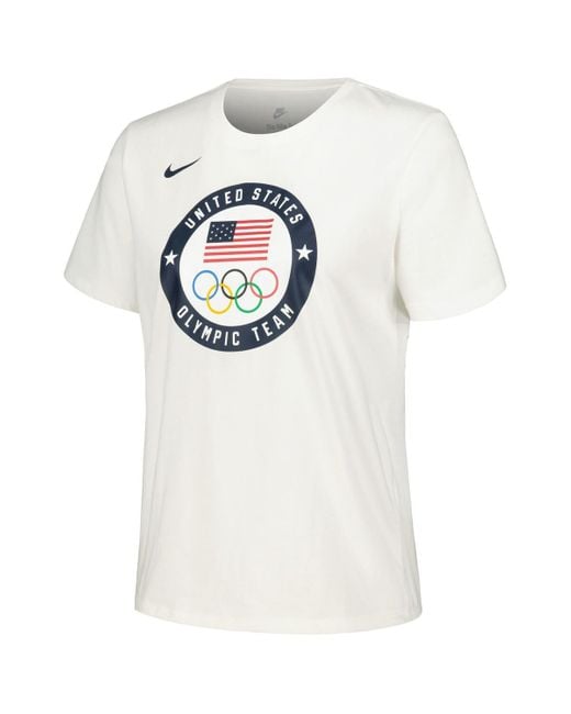Nike Team Usa 2024 Summer Olympics Media Day Look Essentials Tshirt in