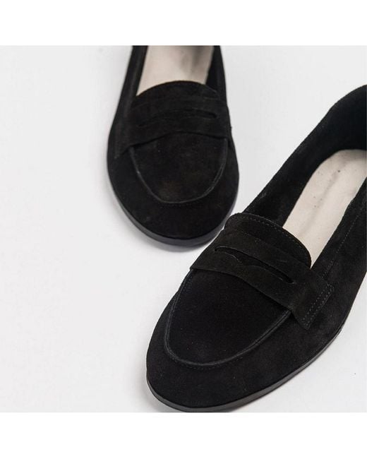Forever & Always Shoes Women's Black Dorothy Leather Loafer