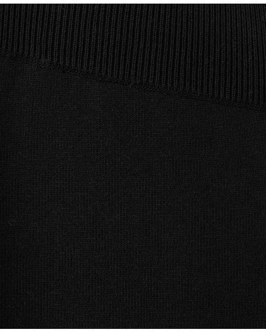 Mango Black Side Slit Knit Pants
