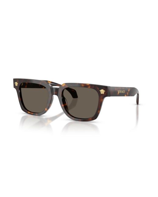 Versace Brown Square Sunglasses for men
