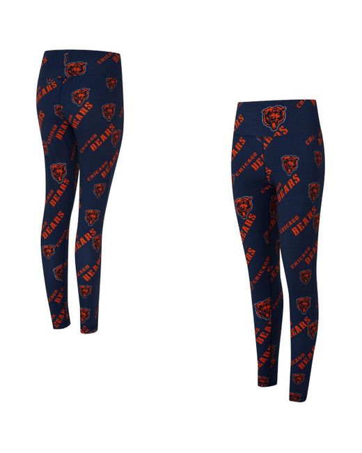 Concepts Sport Blue Chicago Bears Mosaic Allover Print leggings