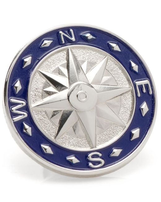 Cufflinks Inc. Blue Compass Lapel Pin for men