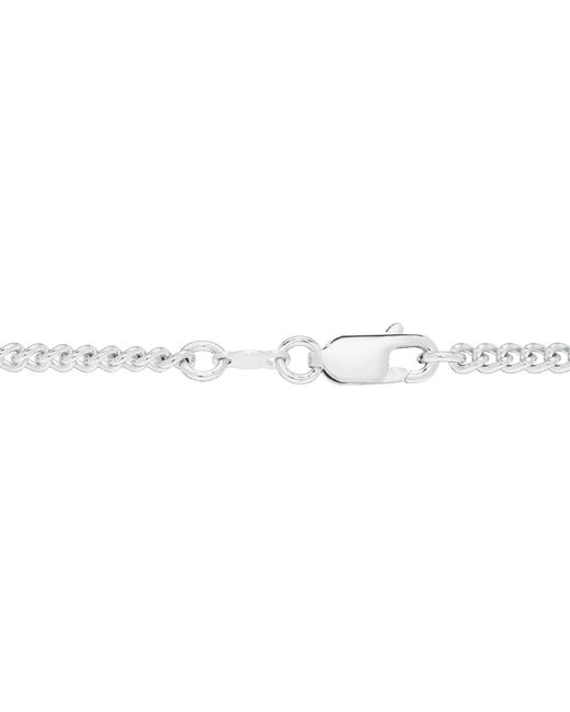 Macy's White Solid Embossed Cross 22" Pendant Necklace