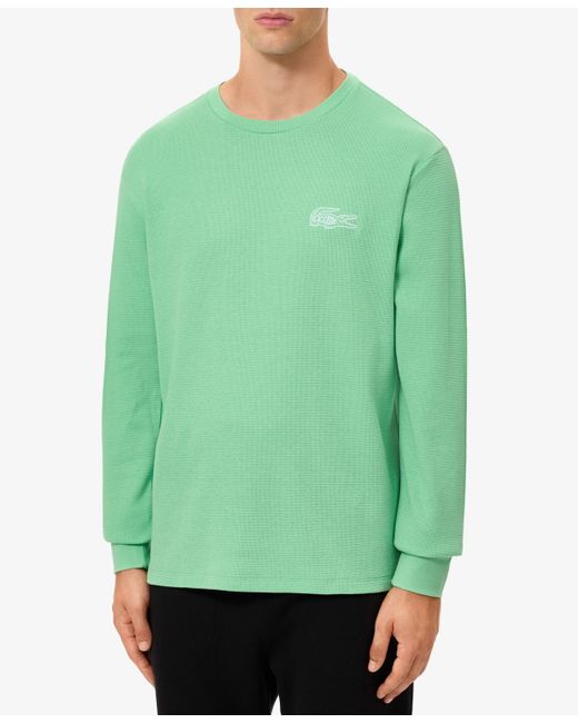 Lacoste Green Small Croc Thermal Long Sleeve T-shirt for men
