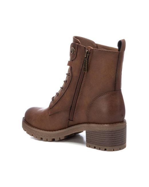 Xti Brown Casual Booties By