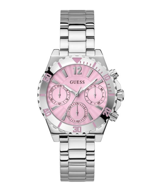 Guess Pink Analog Stainless Steel Watch 38mm