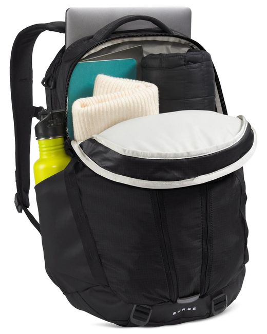 The North Face Black Surge Flexvent Backpack for men