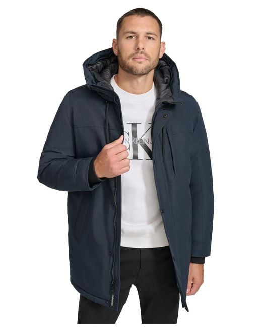 Calvin Klein Blue Outerwear Jacket,navy,medium for men