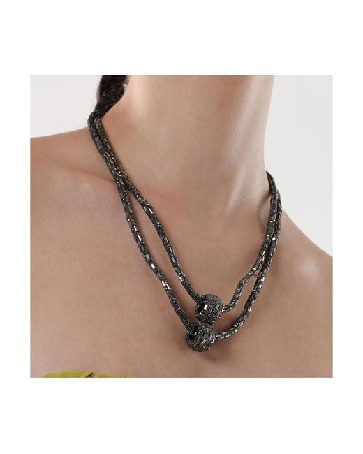 SOH Metallic The Mirror Multi-layer Necklace