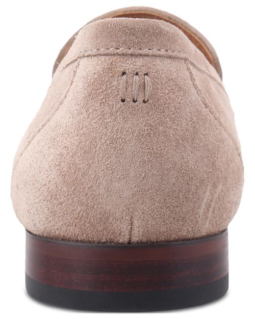 BarIII Pink Baldwinn Suede Penny Loafer for men