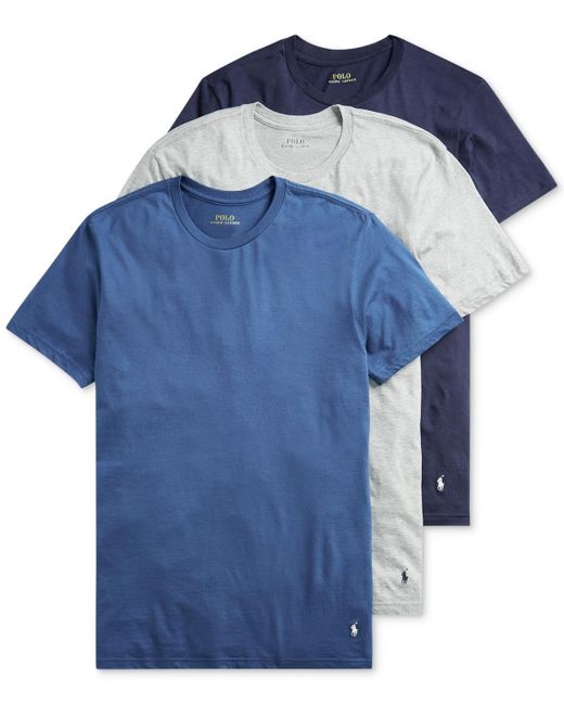 Polo Ralph Lauren Classic Undershirt 3pack in Blue for Men Lyst