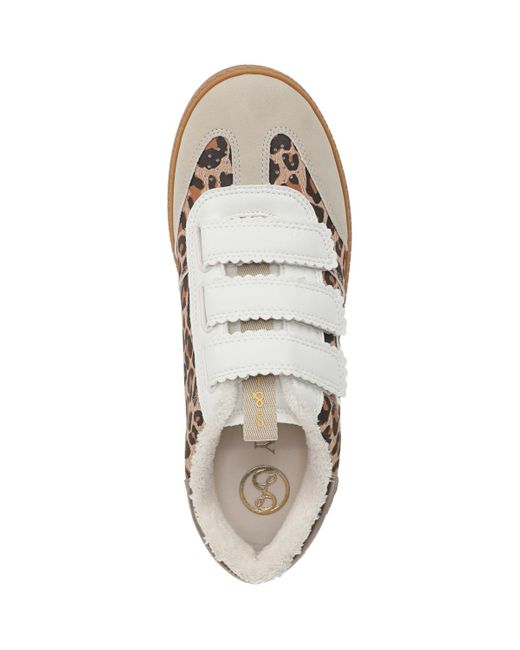 Sam & Libby White Waverly Triple Strap Slip On Sneakers