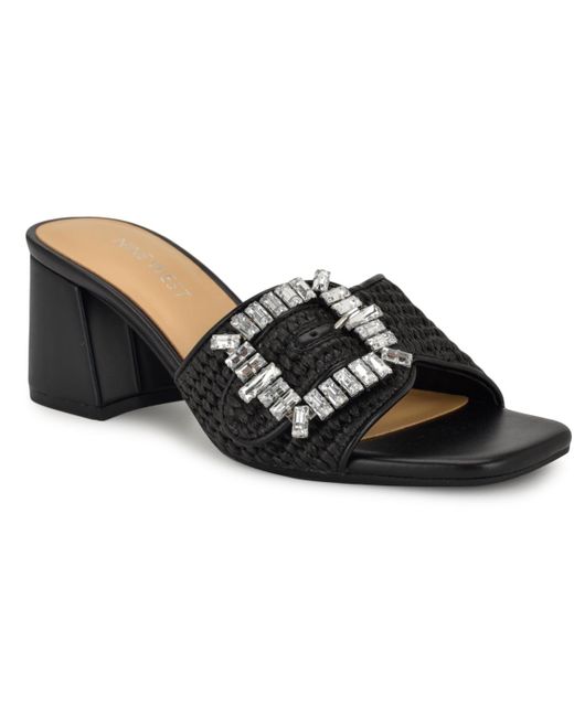 Nine West Women's Black Geanila Block Heel Dress Sandals Nine West Women's Black Geanila Block Heel Dress Sandals