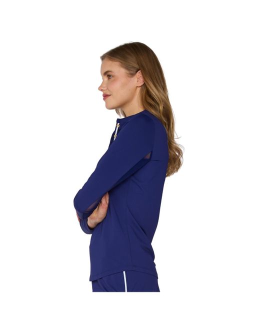 G Lifestyle Clothing Blue G Lifestyle Long Sleeve Polo