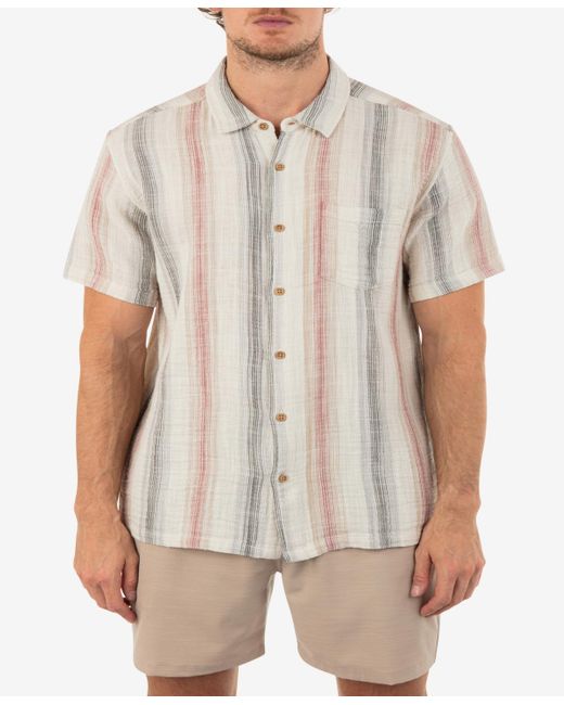 Hurley White Baja Rincon Short Sleeves Shirt for men