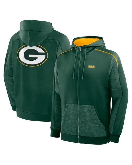 Fanatics Green Bay Packers Checkdown Pass Full-zip Hoodie for men