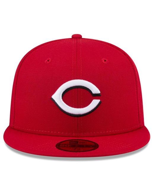 KTZ Red Cincinnati S 2025 Jackie Robinson Day 59fifty Fitted Hat for men