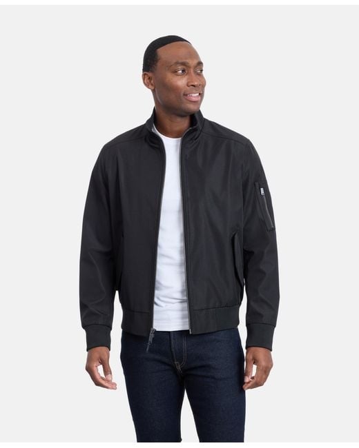 Calvin Klein Blue Ripstop Bomber Jacket for men