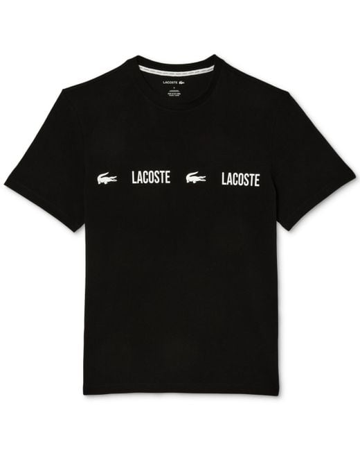 Lacoste Black Logo T Shirt for men
