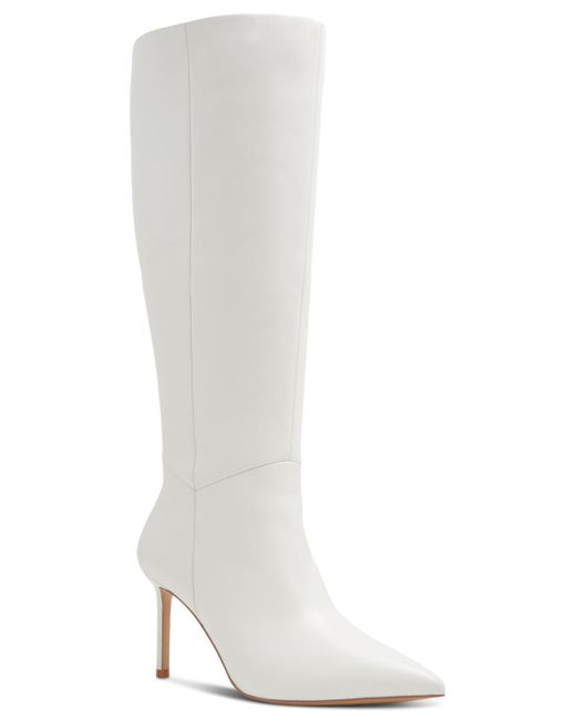 ALDO White Laroche Pointed-toe Tall Boots