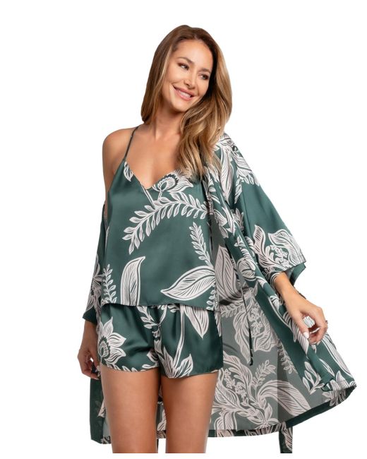 MIDNIGHT BAKERY Blue Elowyn Printed Cami Tap Set
