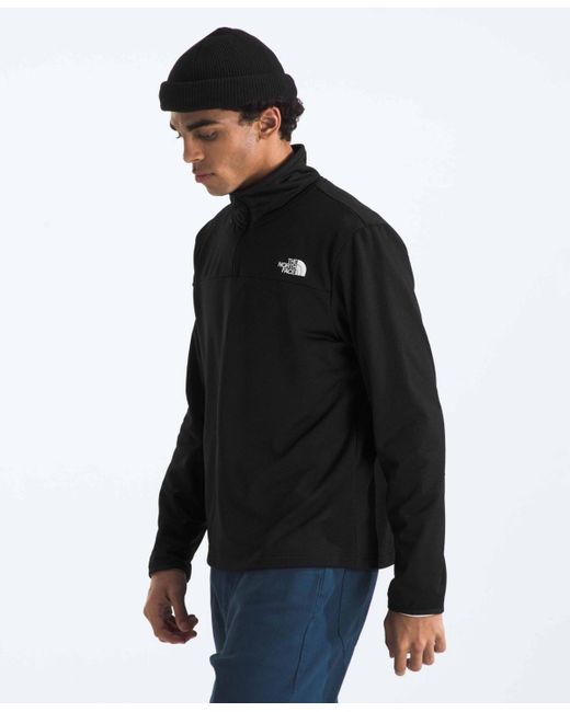 The North Face Black Cedar Trail Grid Fleece 1/4 Zip for men