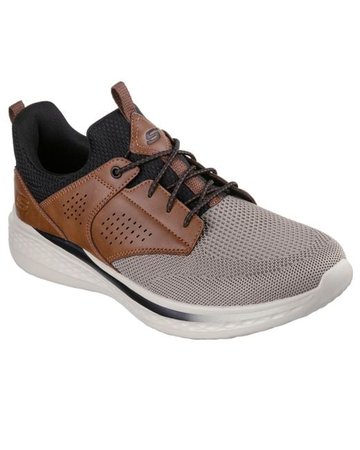 Skechers Brown Relaxed Fit: Slade for men