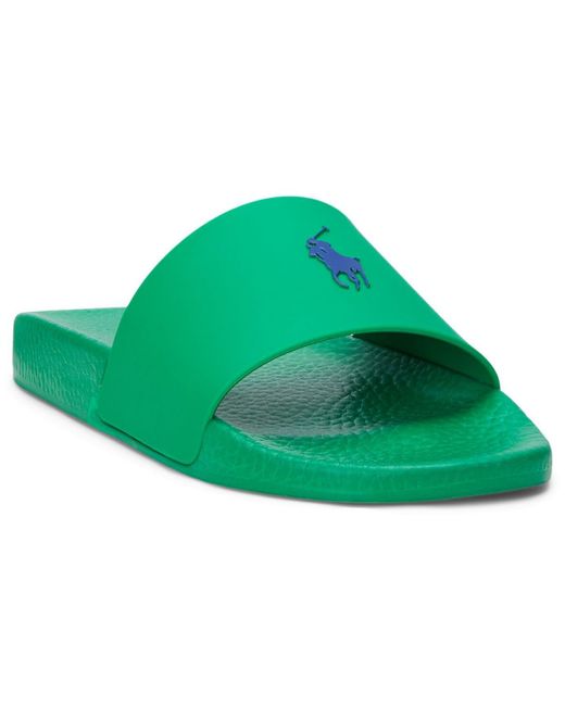 Polo Ralph Lauren Green Signature Pony Slide Sandal for men