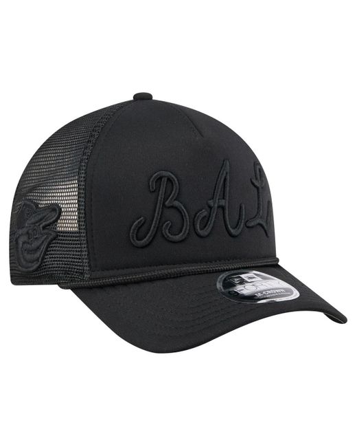 KTZ Gray Baltimore Orioles City Initial 9forty A-frame M-crown Adjustable Trucker Hat for men